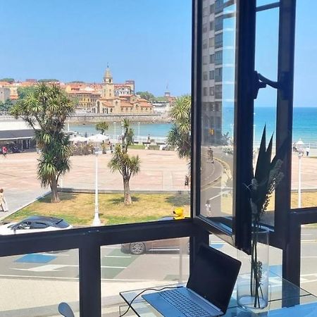 Apartamento La Escalerona Con Vistas Al Mar Daire Gijón Dış mekan fotoğraf