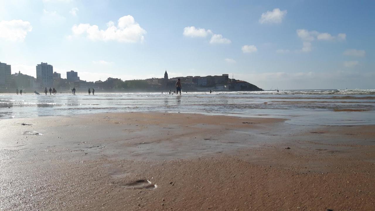 Apartamento La Escalerona Con Vistas Al Mar Daire Gijón Dış mekan fotoğraf