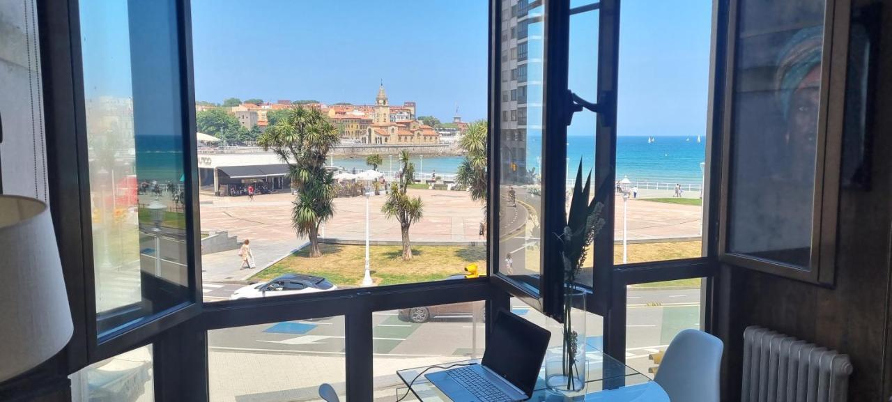 Apartamento La Escalerona Con Vistas Al Mar Daire Gijón Dış mekan fotoğraf