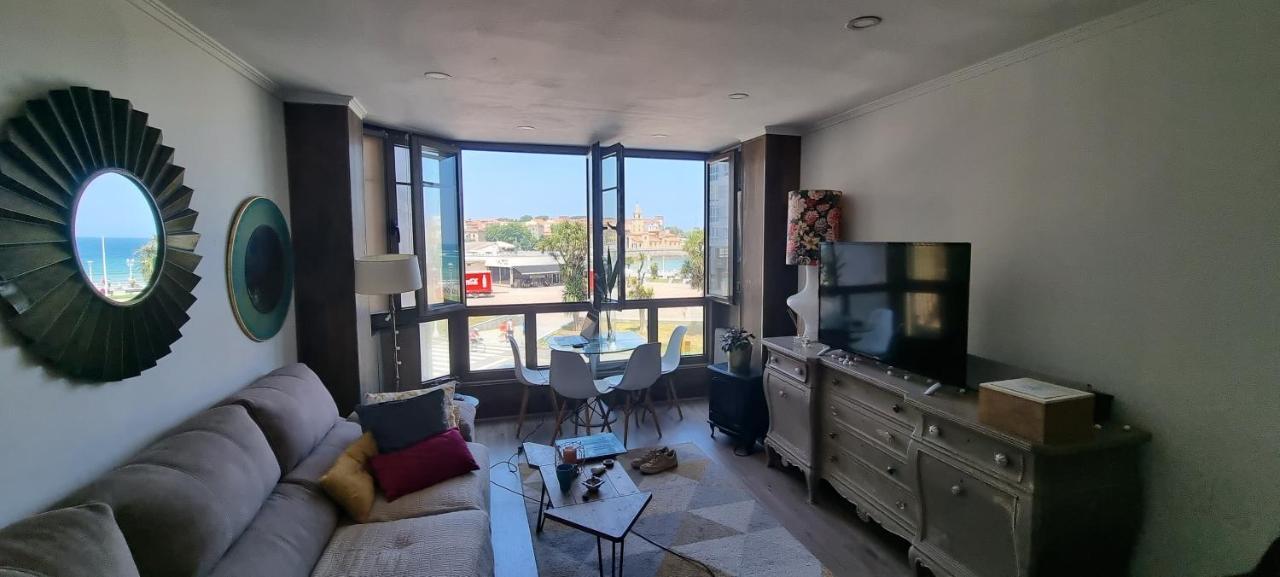Apartamento La Escalerona Con Vistas Al Mar Daire Gijón Dış mekan fotoğraf