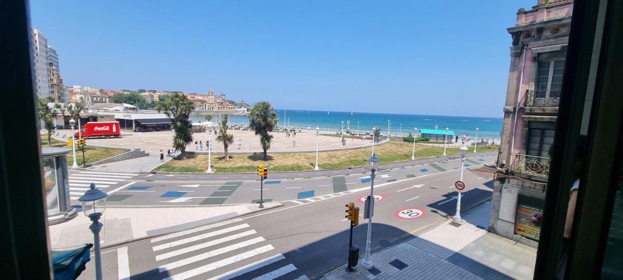 Apartamento La Escalerona Con Vistas Al Mar Daire Gijón Dış mekan fotoğraf
